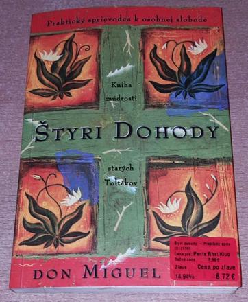 Predám knihu štyri dohody-kniha múdrosti, 
