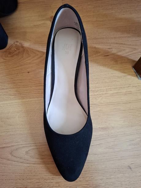 Čierne lodičky (veľkosť 36), h&m,36