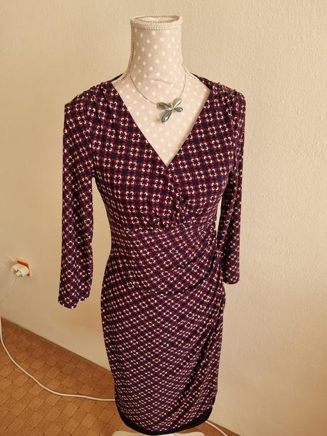 Bordovo-modré šaty ralph lauren veľ. s, ralph lauren,s