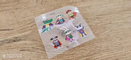 Nažehľovacia nálepka - sada superhrdinov - 12 x 1, 