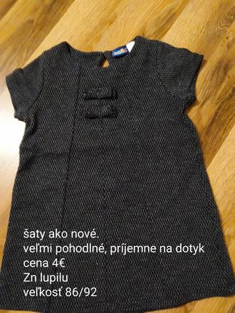Čierne šaty, lupilu,86