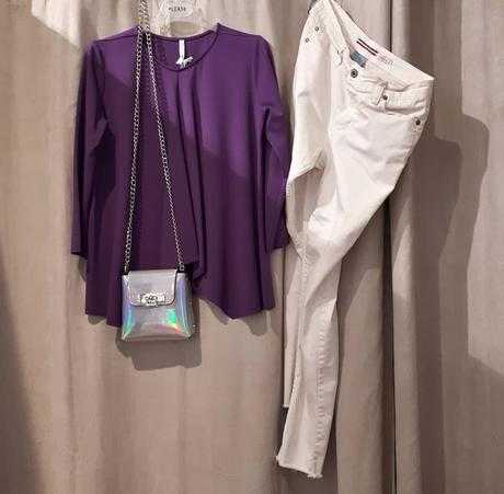 Fialová mikinka imperial, s