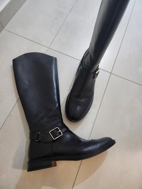 Jazdecké čižmy kožené, gino rossi,39