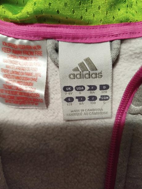 Farebná mikina, adidas,128