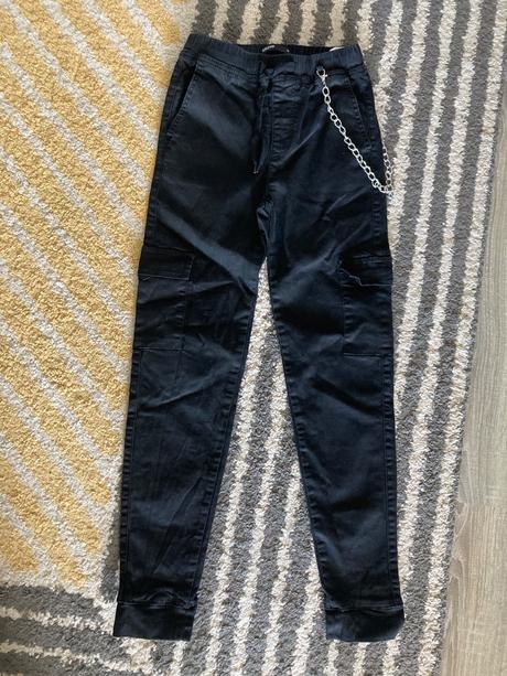 Elastické slim nohavice cropp, 32