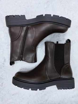 Hnedé členkové čižmy, 40