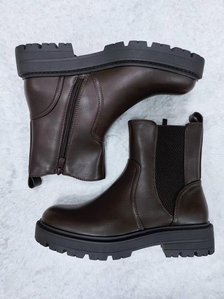 Hnedé členkové čižmy, 40