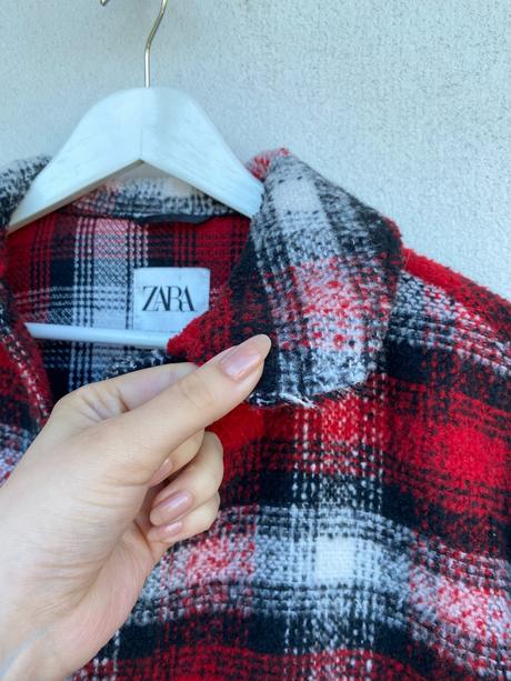 Dlhý prechodný kabát / vrchná košeľa shacket, zara,s