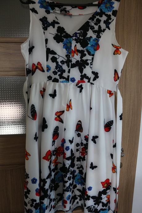 Šaty s motýľmi, 44 / xl / xxl