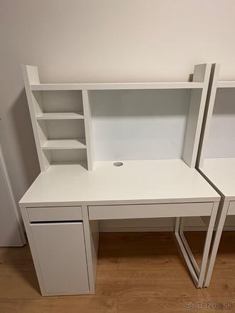 Detsky stol ikea micke 105x50 aj s polickami,
