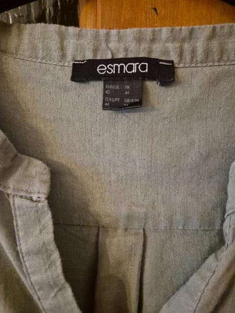 Zelená ľanová blúzka 42, esmara,42