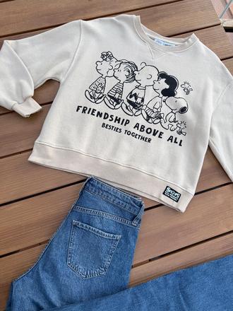 Snoopy peanuts mikina, zara,152