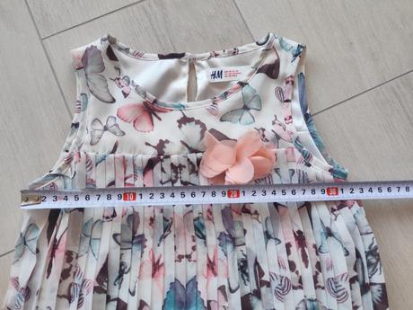Predám dievčenské šaty, h&m,128