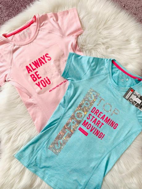 2ks športové slim tričká, 128