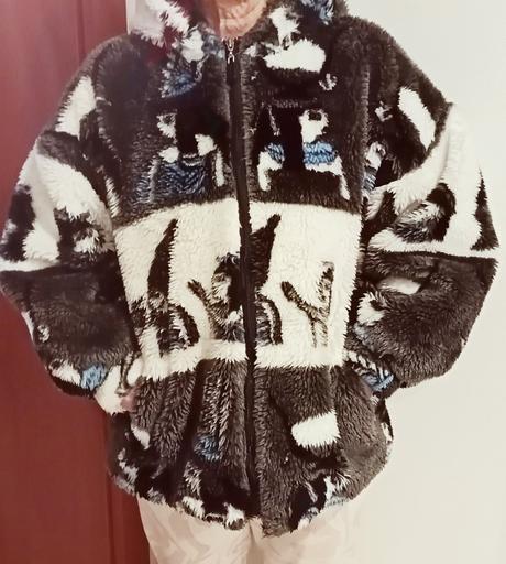 Extra teplá huňatá bundička, m