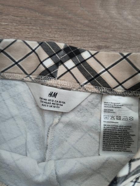 Zvonové nohavice, h&m,146