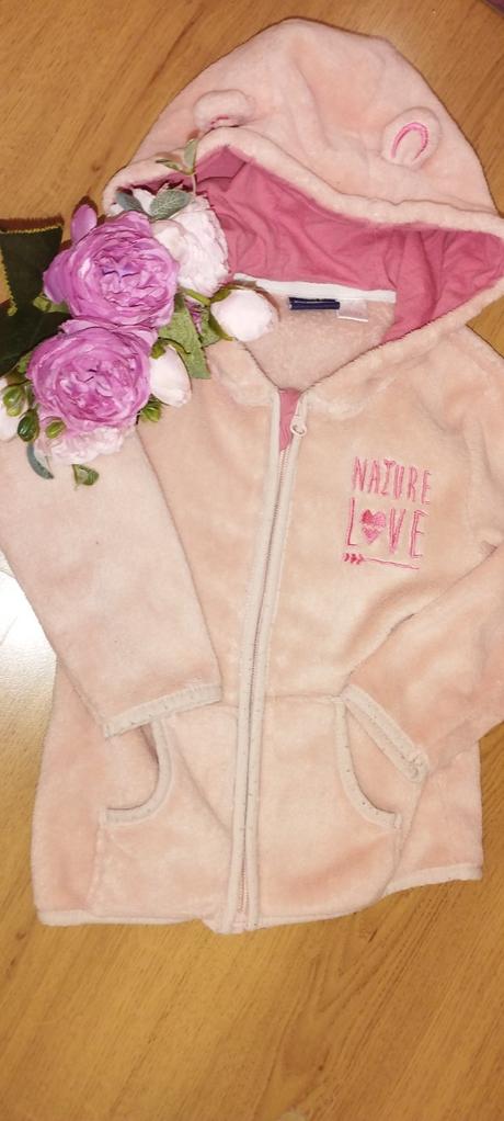 Flísová mikina s uškami 86/92, lupilu,92