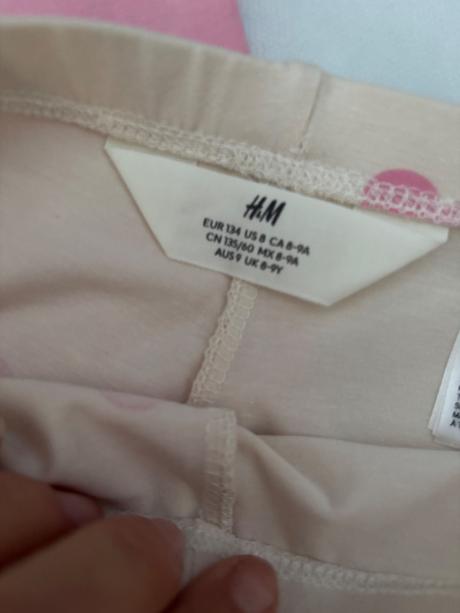 H&m legíny 2ks s darčekom, h&m,134