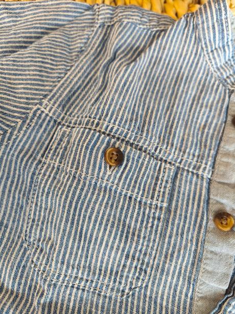 Lanová košela h&m 104-110, bushman,104