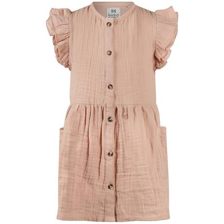 Koko noko n58917-37 smokey pink dievčenské šaty, 92 / 98 / 104 / 110 / 116