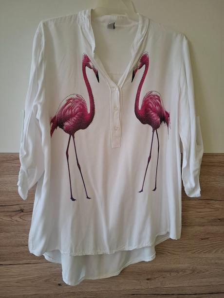 Blúzka s plameniakmi,