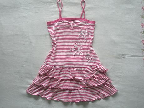 Šaty pásikavé na ramienka zn. next veľ. 128, next,128