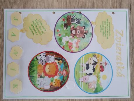 Pracovný zošit na suchú zips zvieratka od 1,5 roka, 