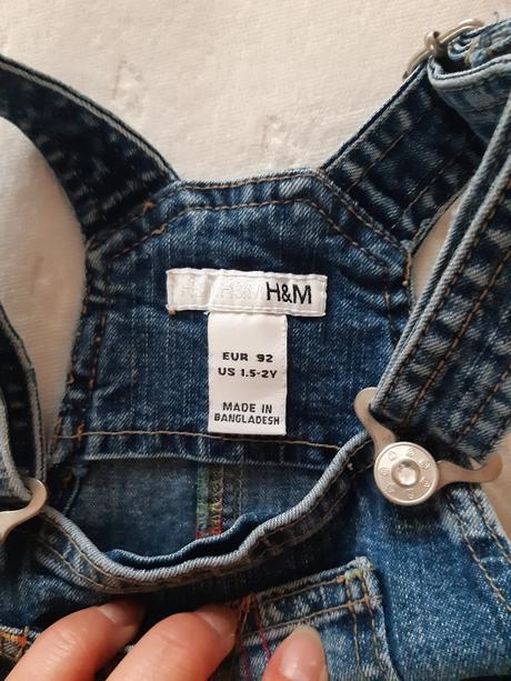 Rifľová sukňa, h&m,92