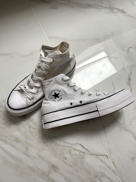 Converse all star platform biele high top, converse,37