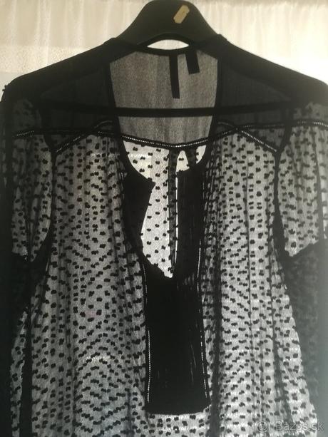 Elegantná blúzka z hrčkavého silónu, mango,xl