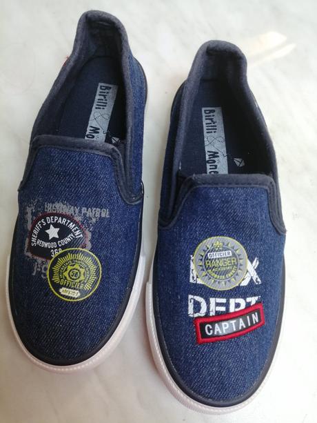 Platenky modrosede  pre chlapcov vel. 30, 30