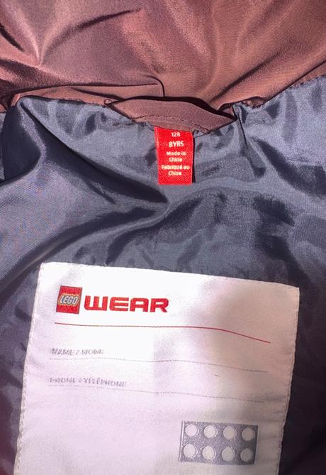 Lego zimná dievčenská bunda v.128, lego,128