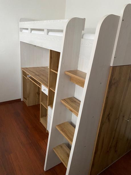 Poschodová posteľ, šírka (cm): 120,dĺžka (cm): 200