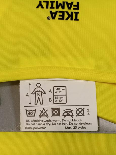 Detská reflexná vesta veľ. 140, ikea,140
