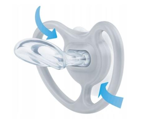 Nuk silikónový cumlík space night 2ks, 18-36m, nuk