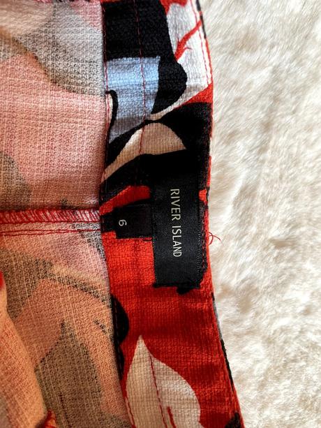 Kvetinové šortky s vysokým pásom, river island, river island,xs