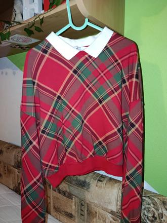 Vianočná blúzka 10-12, h&m,146