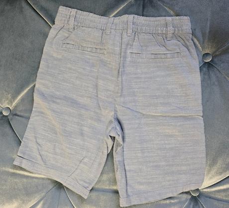Svetlomodré chlapčenské bavlnené kraťasy, h&m,140