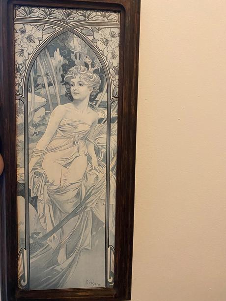 Alfonz mucha 4 staré krásne väčšie secesné obrazy, 