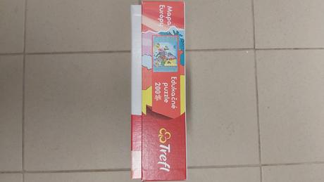 Puzzle edukačné mapa európy 200ks pre deti 7-10r., 