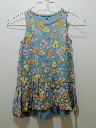 Kvetinové bavlnené šaty, 98