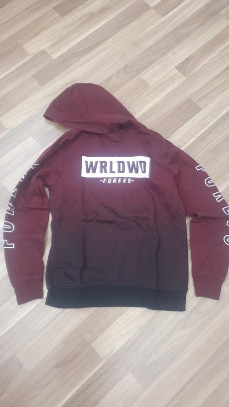 Mikina - bordová, h&m,158