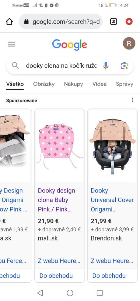 Clona na kočík zn. dooky, 