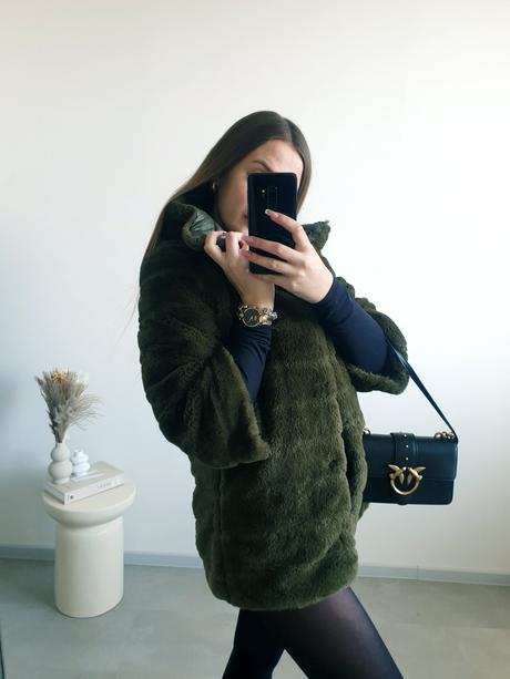 Obojstranný kožúšok/bundička s/m, s