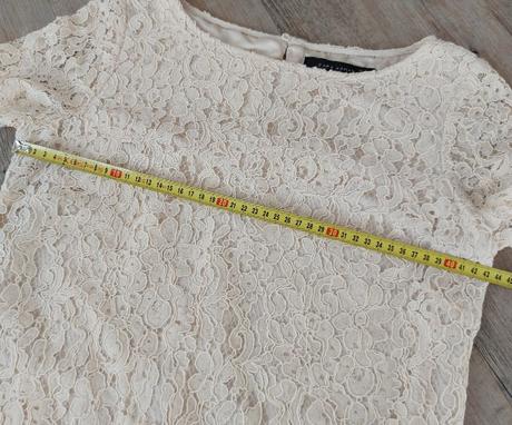 Krémové čipkované šaty zara, zara,s