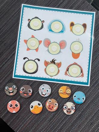 Zalaminovaná didaktická montessori aktivita, 