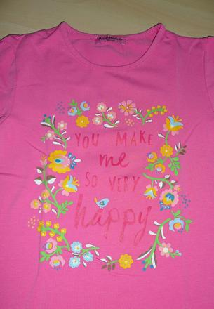 Tričko s kvietkami aquamarine, 122