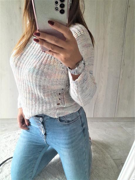 Melírový svetrík-l, l