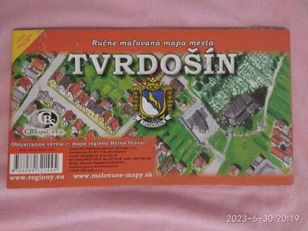 Rucne malovana mapa tvrdosin a horna orava, 