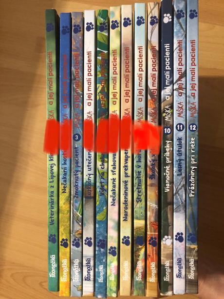 Kniha - miška a jej malí pacienti 1-12 časť, 